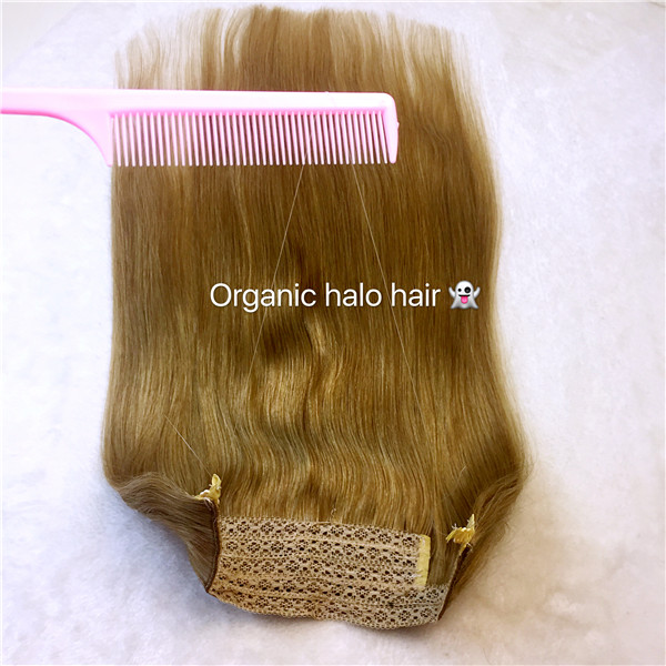 Halo hair  flip in hair extension 100% Brazilian remy human hair  Hot sale GT06